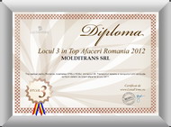 diploma Locul I pentru Molditrans Otelu Rosu